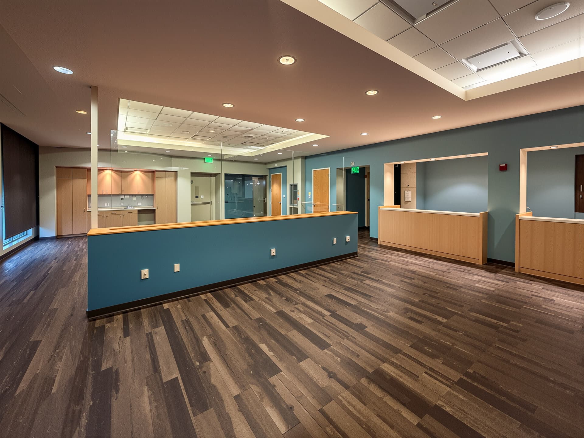 Open clinical floor with nurse stations at 1970 Golf Street, Sarasota